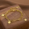 Diseñador de lujo Nueva pulsera de oro y plata Moda Carta de mujer Colgante Pulsera de trébol Boda Diseño especial Calidad de joyería