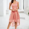 Vestidos casuais feminino renda floral