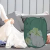 Sac à linge Discailleuses paniers panier pliable Organisateur rond grande capacité pour les écharpes de sous-vêtements poche