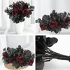 Decoratieve bloemen Kunstmatige bulkarrangementen voor ambachten Home Decor Binnen Gothic Real Touch Plastic Fake Rose Faux Boeket