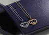 Coeur nouveau 925 bijoux en argent Sterling pour les femmes marque de luxe déplacer Zircon collier coeur Design243x2338284
