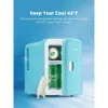 Silon Mini Portable Skincare Refrigerator, 4-liter/6-can Cooler Heater, Environmentally Friendly, Suitable for Homes, Offices, Cars, University Dormitories,