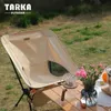 Tarka Foldbara campingstolar Ställ in lätt vikbar stol Ultralight backpacking Moon Chairs for Garden Picnic Beach Fishing 240327