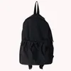 Mochila feminina sacos de livro escolar náilon moda estudante médio peso leve grande capacidade portátil cordão esportes ao ar livre