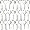 Crochets 100 pièces porte-clés avec chaîne bijoux à bricoler soi-même accessoires anneau Extension ouvert sac unique pendentif fermoir