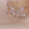 Hårklämmor Barrettes Tillbehör Glänsande Rhinestones Combs Sier Color Jewelry for Women Girls Mothers Day Ornaments Gift Drop Delivery H OTP3W