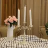 Candle Holders 1 Pc Metal Holder Reusable Stick Portable Table Decoration Multipurpose Stand For Home Decor