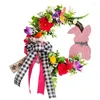 Dekorative Blumen 2024 Osterdekoration, rosa Blumenrebe, künstliche Girlande, Urlaub, Party, Heimdekoration, 36 cm
