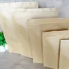 Saco de embalagem de alimentos direto da fábrica saco de papel kraft frutas secas doces biscoitos janela de papel kraft saco com zíper auto-sustentável