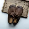 Chaussures décontractées Cascaymade-génuine Cuir à main