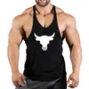 Homens Tanques Ginásio Top Roupas Masculinas Fitness Muscular Homem Camisa Stringer Roupas Singlet Camisetas Musculação Sem Mangas Coletes