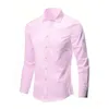 Herrenhemden Business Classic Slim Fit Langarm Einfarbig Einreiher Formelles Sozialhemd Männliche Kleidung Drop Delivery Ap Dhwbs