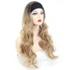 Parrucche VDFD Banda di testa parrucca sintetica Long Bionda Ombre Natural Wave Hair for Black Women Daily usa Wig Wig Principiante