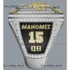 2023 2024 KC Super Bowl Team Champions Championnat Bague avec boîte d'affichage en bois Souvenir Hommes Fan Cadeau Sport Designer Champion Bague 355