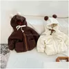 Hoodies Sweatshirts Milancel Winter Kids Fur Foding Girls Fleece Girs Hooded Outfit 211111104244978 Drop Delivery Baby Maternity Clot Dhpojj