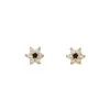 Stud Delicat Leuke Meisjes Bloem Stud Oorbel Met Cz Verharde Kleine Cz Verharde Goud Kleur Oorbel Voor Tienermeisje Dame Vrouwen Glanzende Oorbellen Q240402