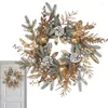 Decorative Flowers Christmas Pinecone Wreath Creative Elegant Adorable Wreaths Artificial Plastic Pine Cone Ornament Winter Decor