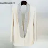 Costumes Mode Femmes Designer Veste Élégant Dos Nu Diamants Perlé Col Châle Long Blazer