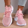 Casual Shoes 2024 Lace Up Large Size Sneakers Women Fashion Mesh Breattable Soft Sole för Zapatos de Mujer