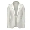 Men's Suits 2024 Fashion Casual Dark Pattern Embossed Boutique Suit / Slim Fit Evening Dress Blazers Jacket Coat