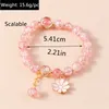 Bracelets porte-bonheur mode perles faites à la main pour femmes fleur charmes Pulsera Femme filles amis fête vacances bijoux cadeaux