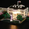 Bloklar Vonado LED Aydınlatma Seti 21054 Beyaz Saray Koleksiyon Modeli Oyuncak Kiti Işık Kiti Yapı Taşını İçer Değil 240401