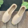 Shoes 2022 New Men Fashion Flats Plimsolls Solid Canvas Shoes Casual Linen Loafers Lovers Shoes Male hemp Espadrille Fisherman Shoes