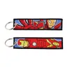 Sleutelhangers Lanyards Verschillende soorten cartoon Cool Key Tag Borduursleutelhangers voor motorfietsen Auto Tas Rugzak Sleutelhanger Mode Ring Gi Otdru