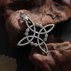 Hänge halsband trendig häxa häxknot halsband keltisk irländsk skydd knut hänge män kvinnor trendande amuletter smycken gåvor 240330