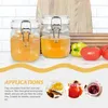 Storage Bottles 2 Pcs Airtight Honey Jar Reuseable Transparent Jars With Lids Jam Reusable Caviar The Pet