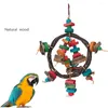 Other Bird Supplies Parrot Toys Colorful Wooden Blocks Chewing Toy Tearing Cage Accessories For Macaws African Grey