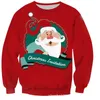 Sweats à capuche pour hommes Vintage Père Noël Sweat-shirt laid Décorations de Noël Tenue à capuche Harajuku Mode Pull Automne Streetwear Long