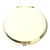 Poche grossissante cosmétique compacte Double face pliante de haute qualité ronde en métal maquillage petit miroir Cricle pour sac à main voyage Ba