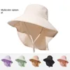 Chapeau de soleil, chapeau de baseball pour enfants, protection contre le soleil d'été, vélo extérieur respirant, masque facial, chapeau de soleil résistant aux UV