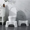 Bathroom toilet plastic mat footstool white thickened bathroom