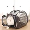 حاملات Cat Pet Carrier Dogs Cogs Space حقيبة كبيرة من السعة خارج قابلة للطي قابلة للطي على ظهر حقيبة اليد