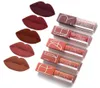 5 Pcs Lip Gloss Set Velvet Lips Tint Kit Batom Líquido Fosco À Prova D 'Água de Longa Duração Traz Cor Natural Para Make Up Lover243I3501381