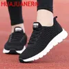 Casual Shoes Women's Sneakers 2024 Fashion Breathable Women Summer Walking Mesh Light Sneaker Lace-Up Platform Female Footwear