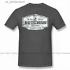 Herr t-shirts dexter t-shirt The Bay Harbour Butcher sliten look t-shirt kort slv mode t-shirt överdimensionerad 100 bomullsgrafisk t-shirt g1222 y240402