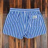 Men Clothing Beach Pants Mens Beach Vacation White Striped Shorts Spring Swimming Trunks with Lining 240327