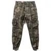 Pantalons pour hommes printemps et automne Style travail Camouflage décontracté coton confortable grandes poches coupe ajustée pantalon de survêtement ample