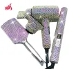 Irons Professional Salon Hot Tools Set Bling Blow Dorchers Hair Strainener and Wig Brush Secadores Para El Pelo Secadoras de Cabello