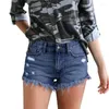 Kvinnors jeans Summer Womens Shorts Pocket Denim Pants Female Hole Bottom Sexig Casual Broken Style Pantalones de Mujer