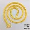 Ketten Luxus Thailand Sand Gold Halskette Dicke Schlange Knochengelbgold Farbkette Halskette für Männer Hochzeit Verlobungs Schmuck Geschenke