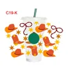 Raamstickers UV DTF Transfers 24oz Cup Wraps Cowboy Gedrukt Voor DIY Glas Keramiek Metaal Leer Etc. C19-K