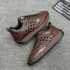 Casual Shoes Sneakers Mens Designer Retro Running Fashion Microfiber Leather/Fabric Upper Flat Board Trend Driving