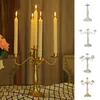 Candle Holders 1 Pc Metal Holder Reusable Stick Portable Table Decoration Multipurpose Stand For Home Decor