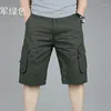 Shorts pour hommes été hommes armée Cargo travail décontracté poche de lavage court mode Joggers ensemble pantalon militaire grande taille 29-46