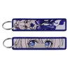 Sleutelhangers Lanyards Verschillende soorten cartoon Cool Key Tag Borduren Fobs voor motorfietsen Auto Tas Rugzak Sleutelhanger Mode Ring Gi Otvd6