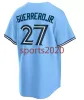 2024 Personnalisé 27 Vladimir Guerrero Jr. Jersey 11 Bo Bichette Alejandro Kirk Alek Manoah George Springer Daniel Vogelbach Daulton Varsho Gausman Martinez Maillots